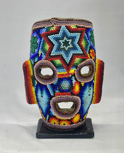 Máscara azteca chica Arte Huichol