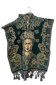 Jorongo Frida Kahlo con gorro