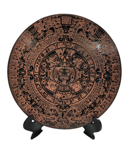 Calendarios Aztecas en Resina con Base